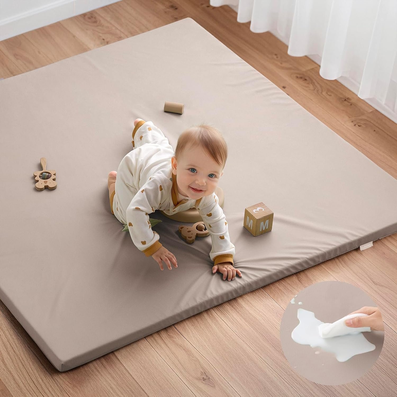 Vegan Leather Baby Play Mat
